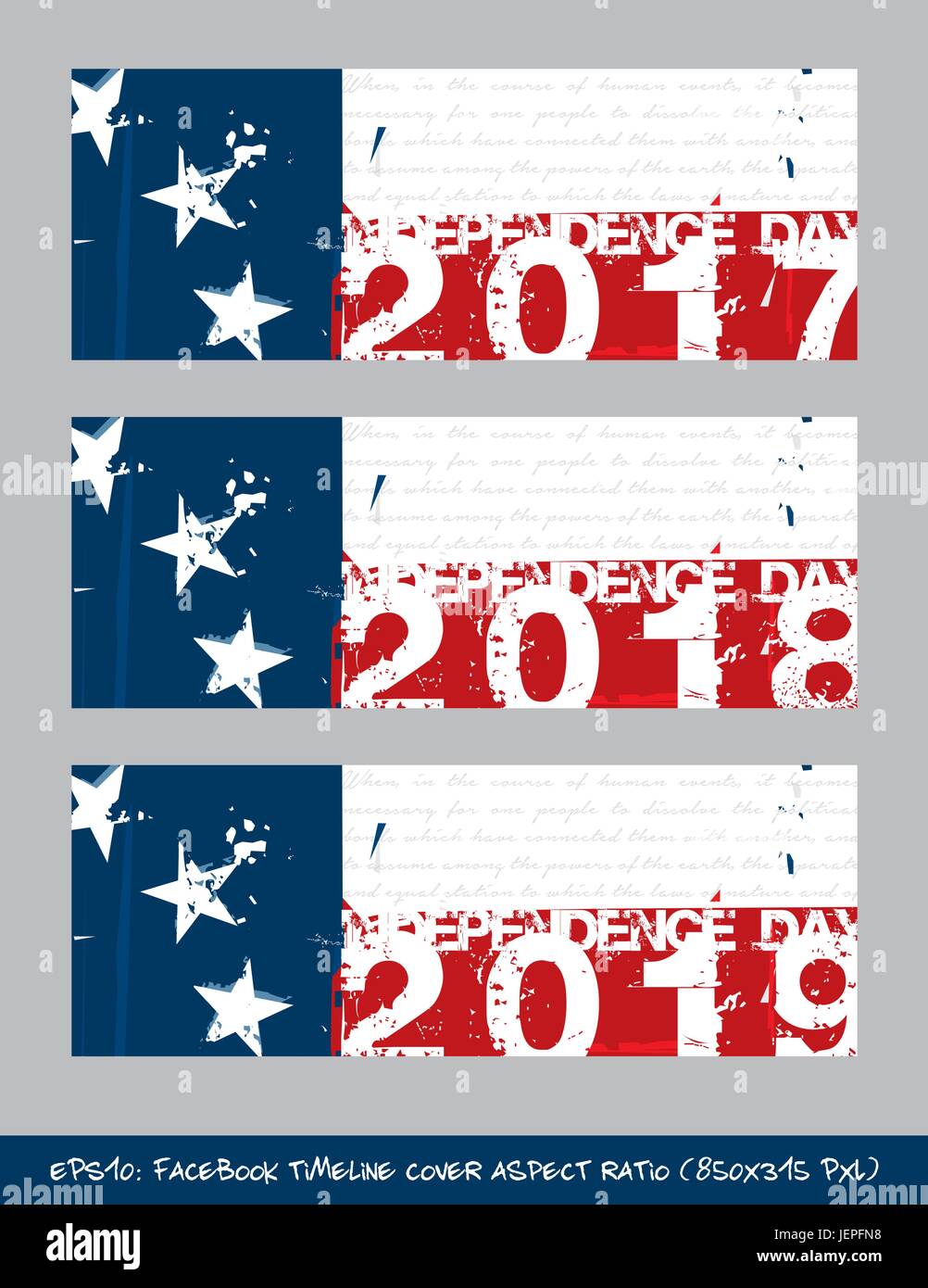 Vector illustration. Betsy Ross Flag Independence day timeline cover - Artistic Brush Strokes and Splashes. The gray text writes the first verse from  Stock Vector