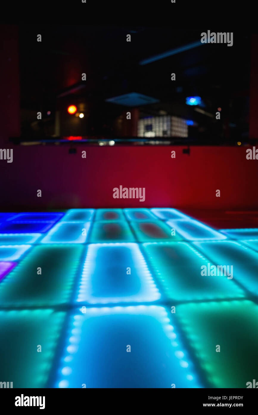 Empty illuminated disco dance floor hi-res stock photography and images ...