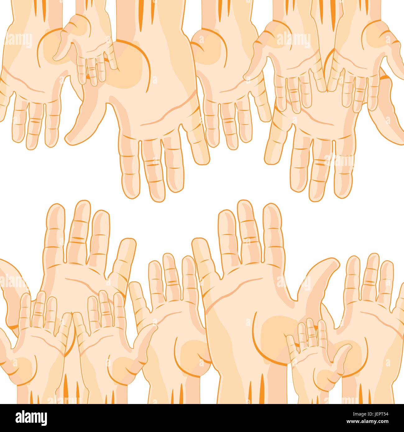 Much extended hands Stock Vector Image & Art Alamy