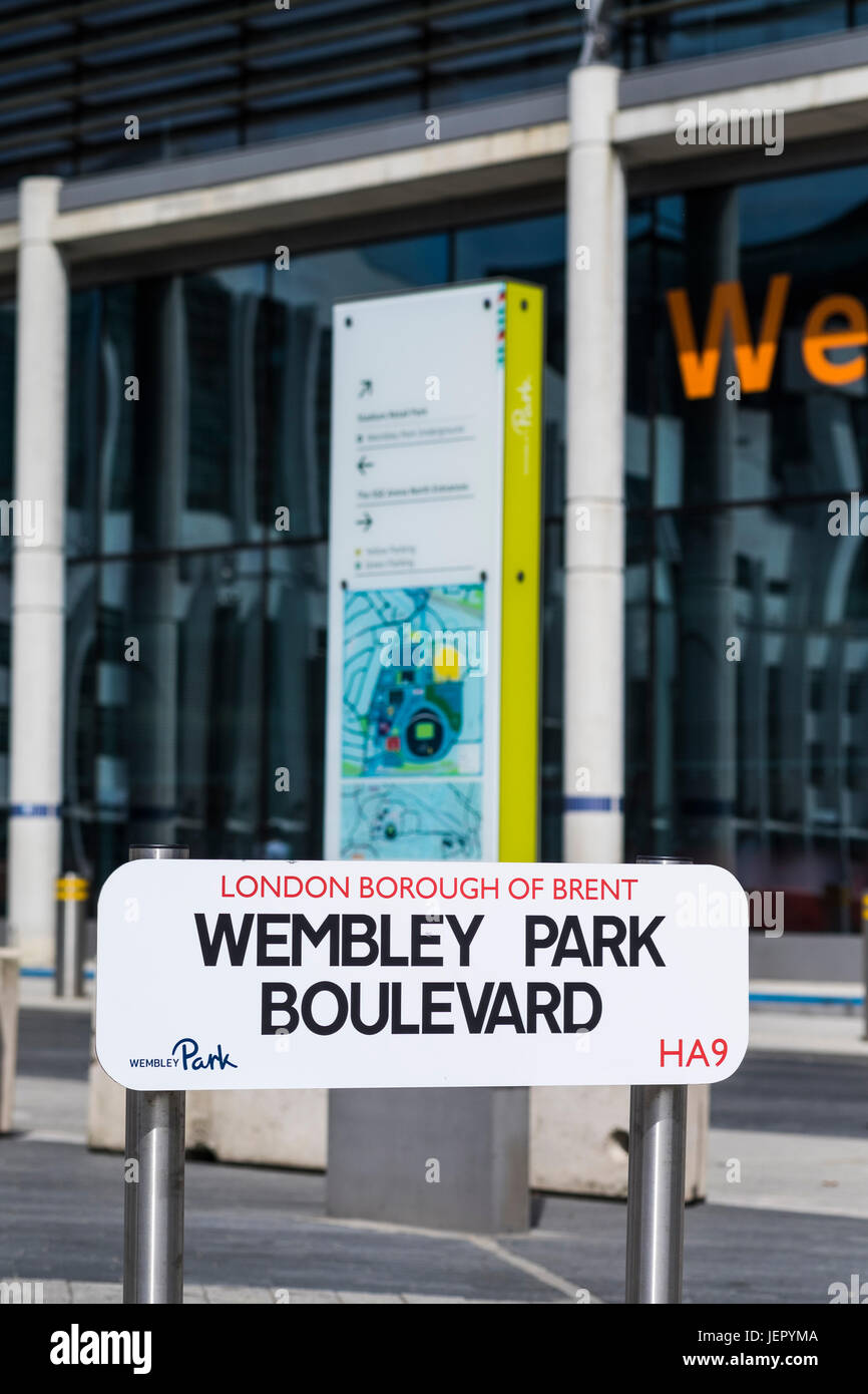 Wembley Park regeneration project, Borough of Brent, London, England, U.K. Stock Photo