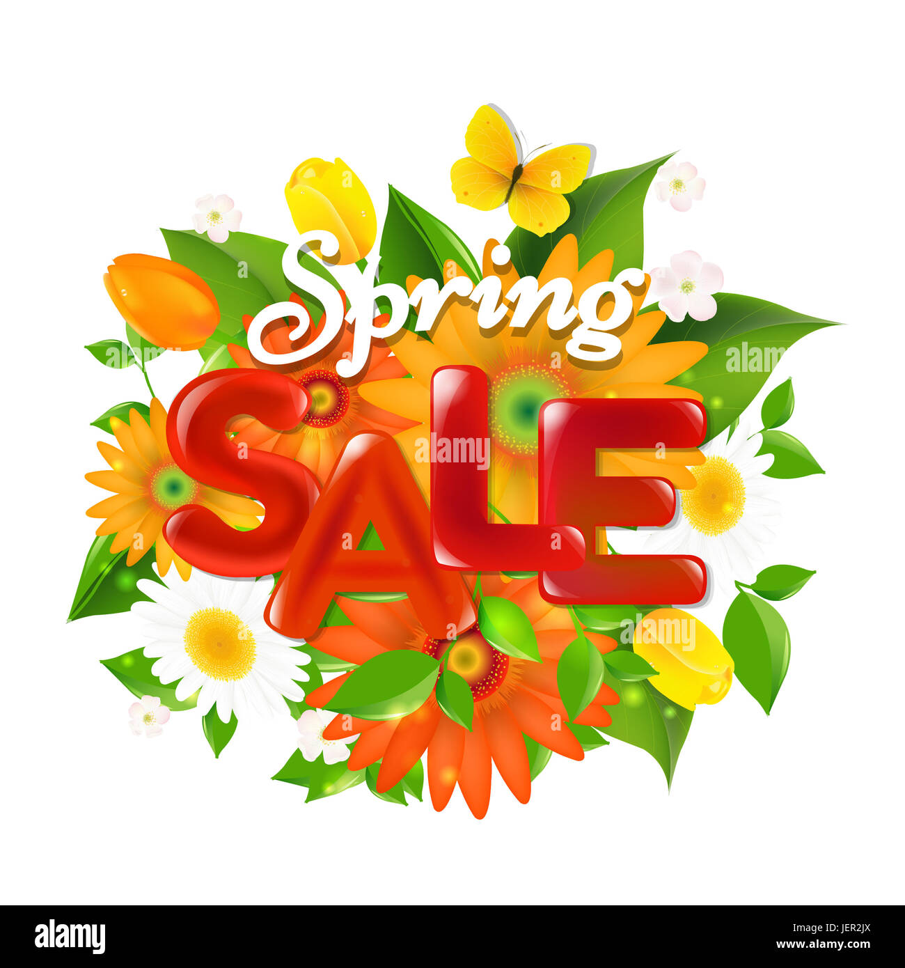 Spring Sale Banner Stock Photo Alamy