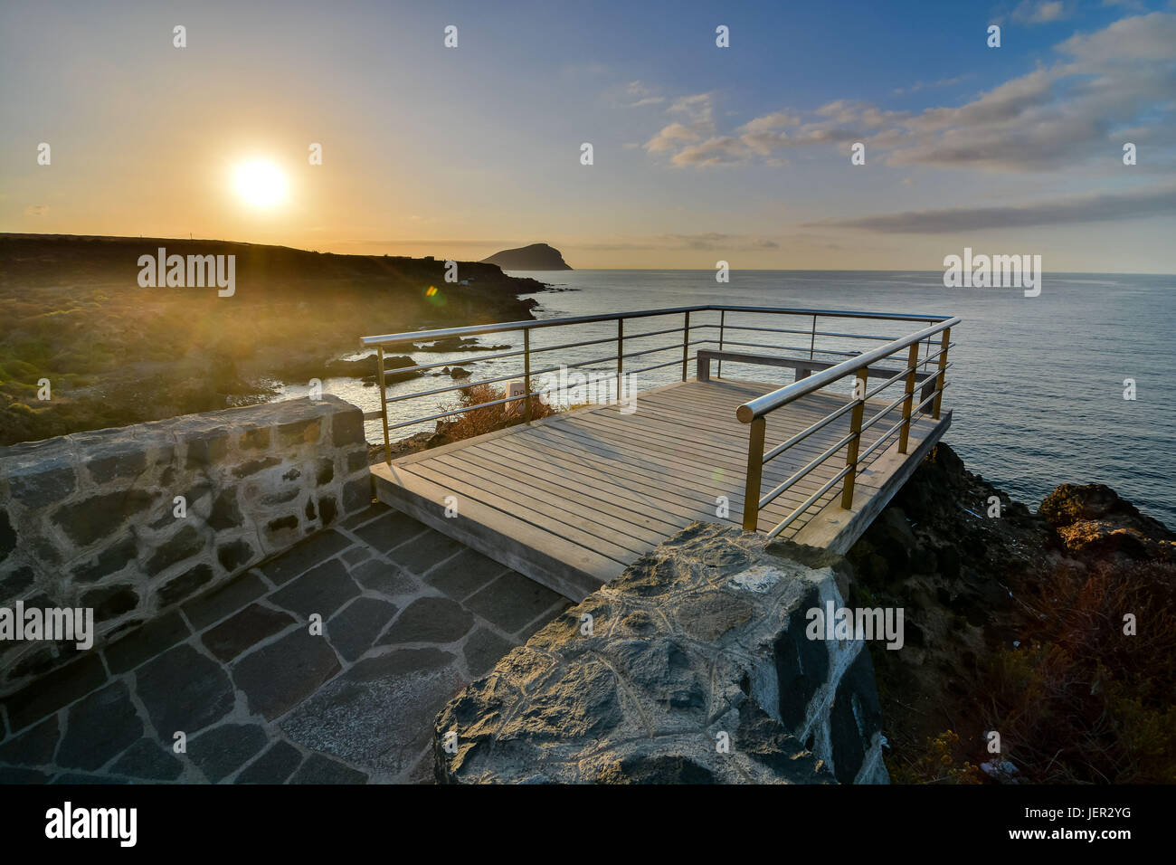 Sunrise on the Atlantic Ocean Stock Photo - Alamy
