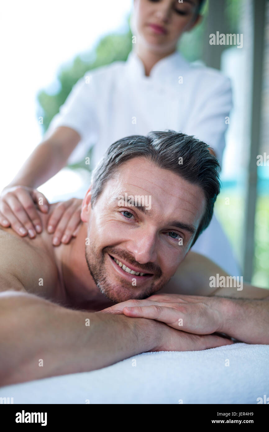 Austin Texas USA: Male patient receiving acupuncture treatment with electrical  stimulation. MR ©Bob Daemmrich Stock Photo - Alamy