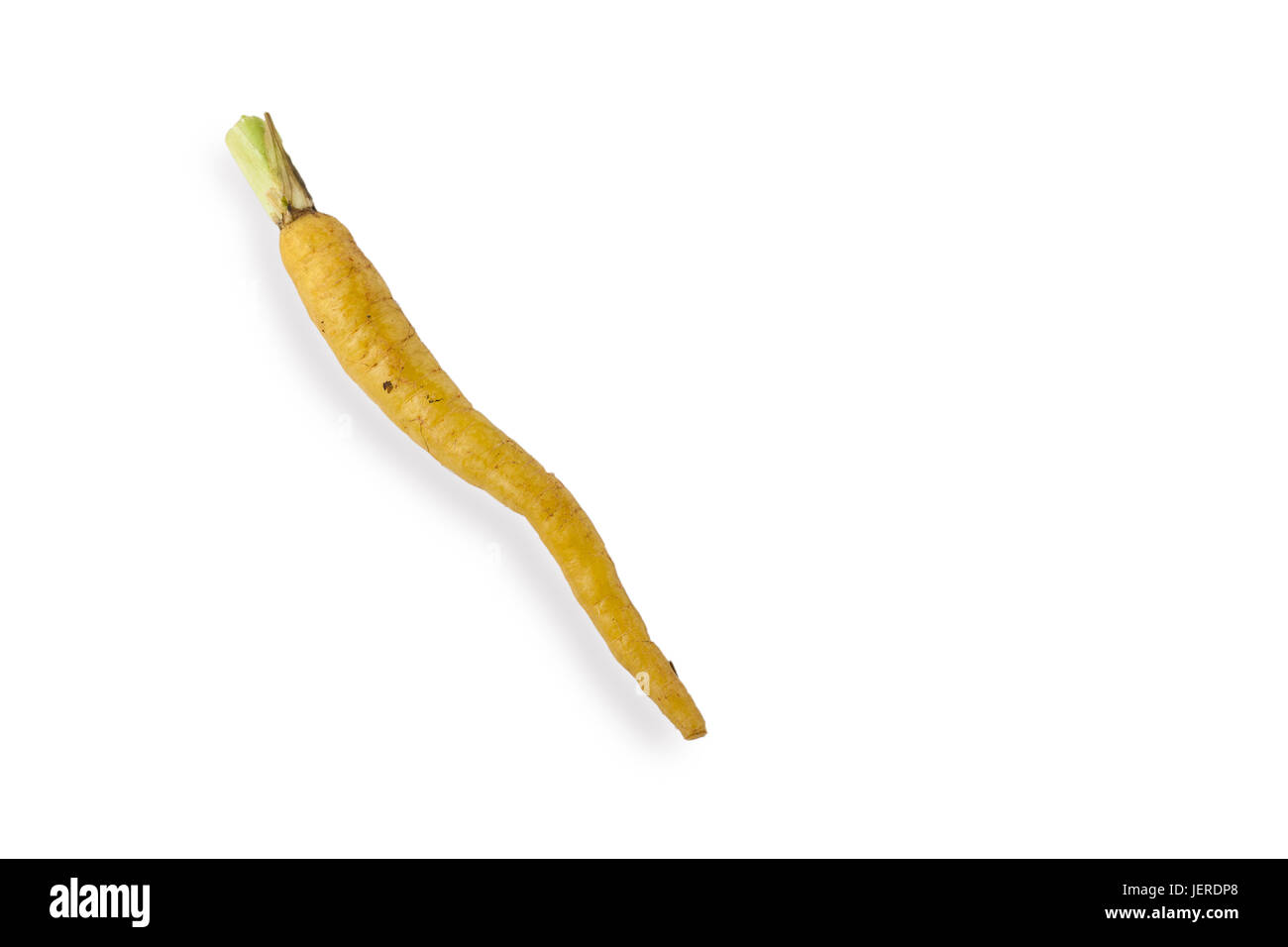 Yellow Baby Carrot on White Background Stock Photo Alamy