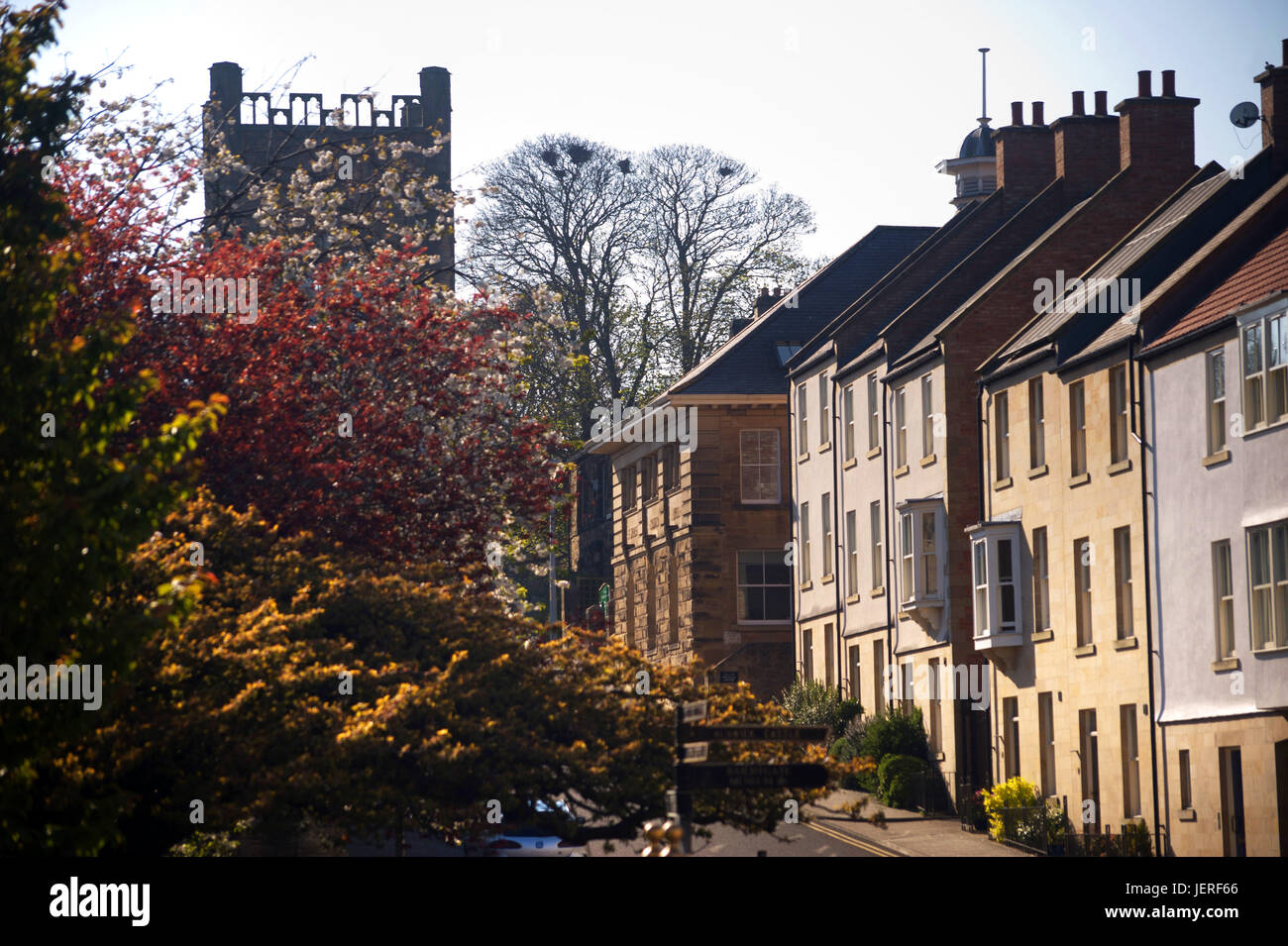 Pottergate Tower, Pottergate, Alnwick Stock Photo