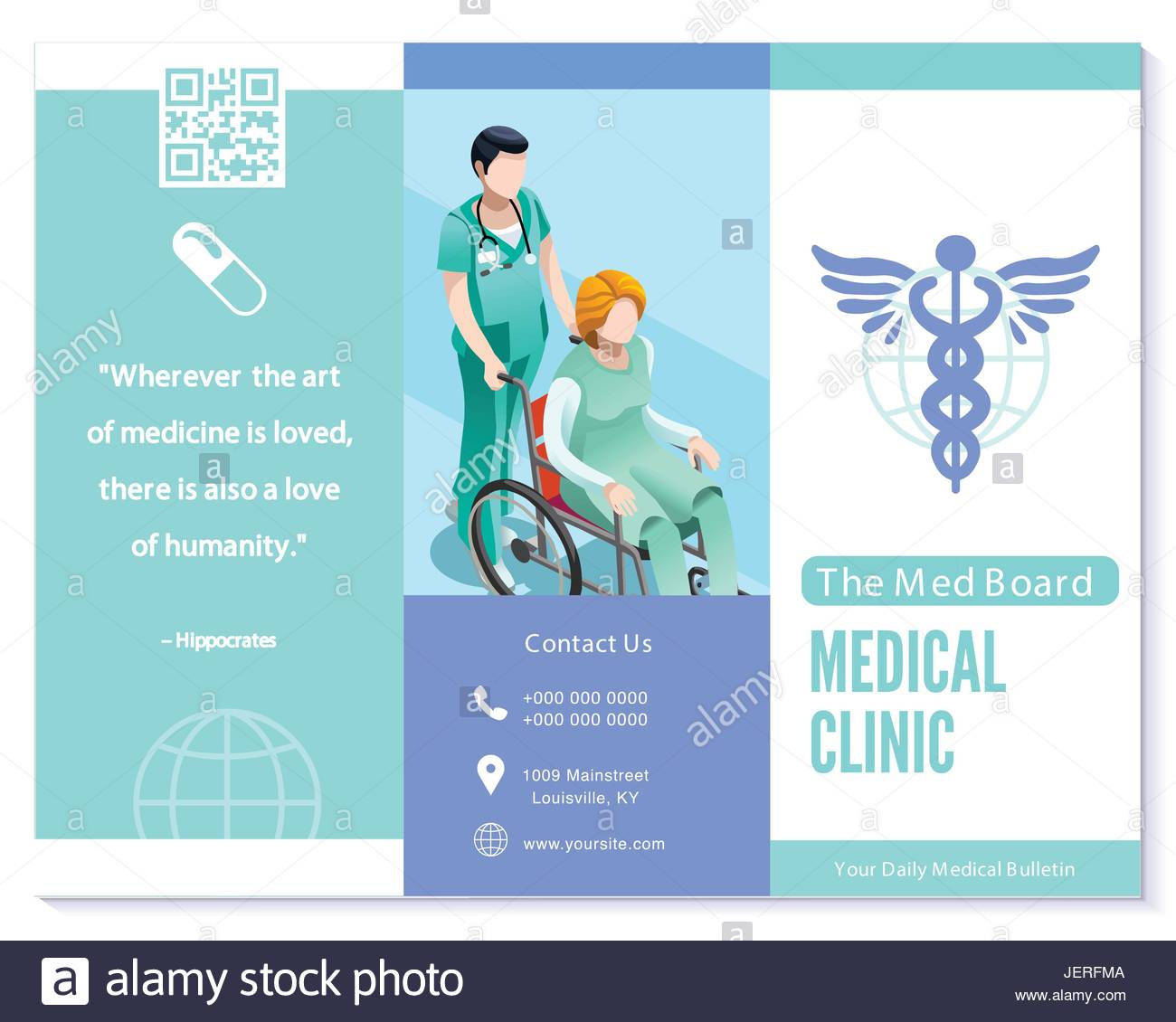 tri fold background