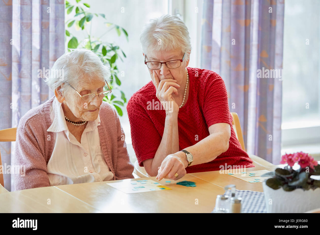 Senior women together Stock Photo