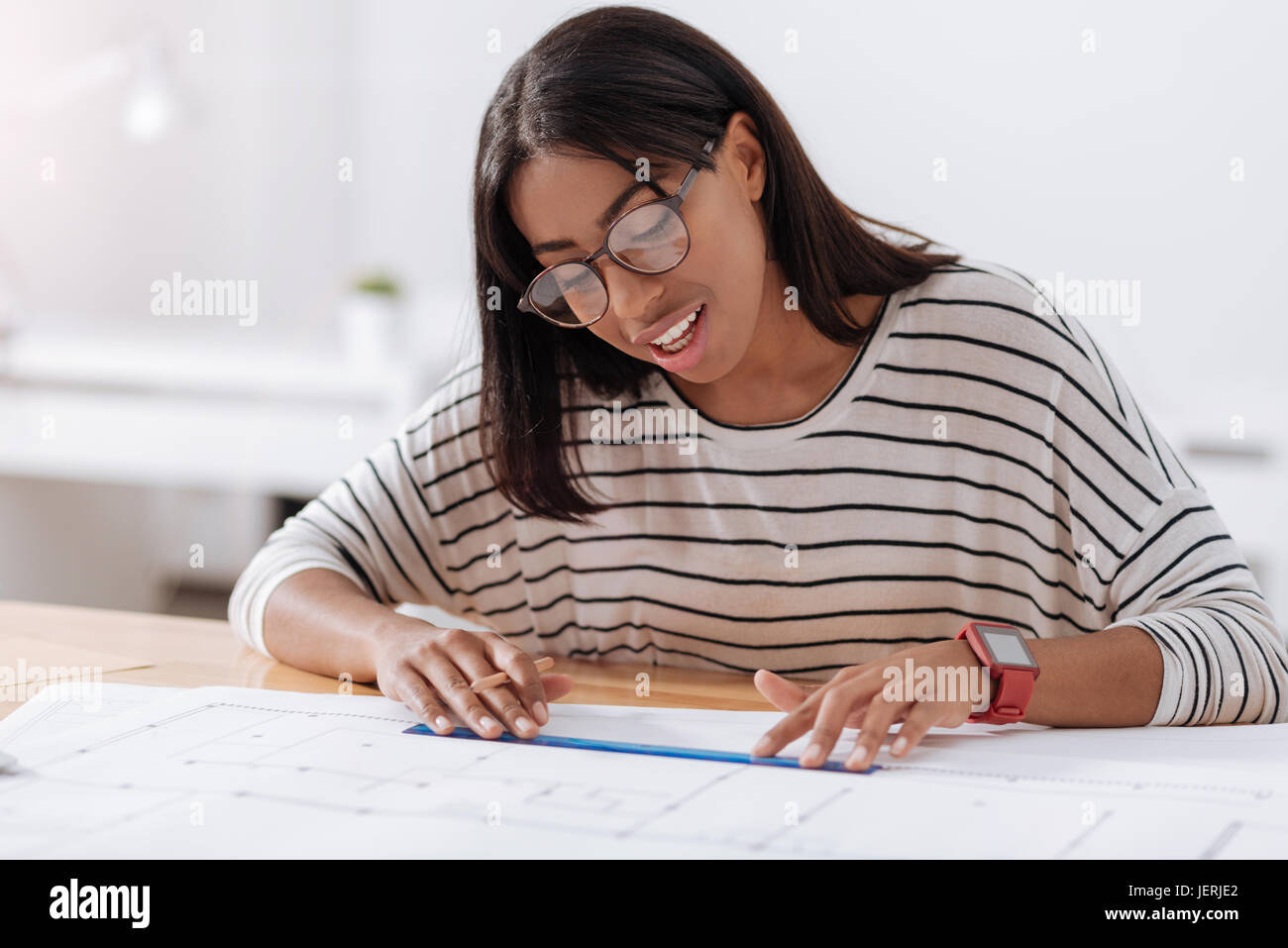 Smart professional engineer being at work Stock Photo - Alamy