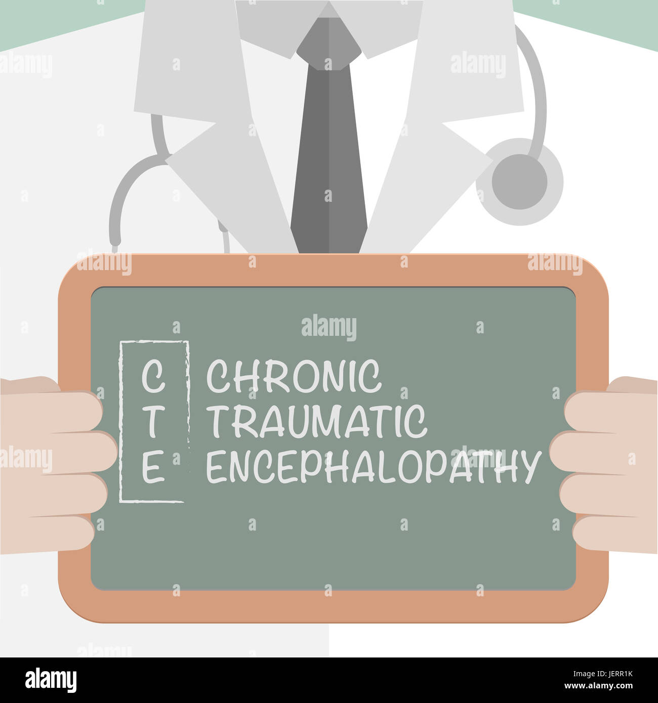 Chronic Traumatic Encephalopathy Stock Photo