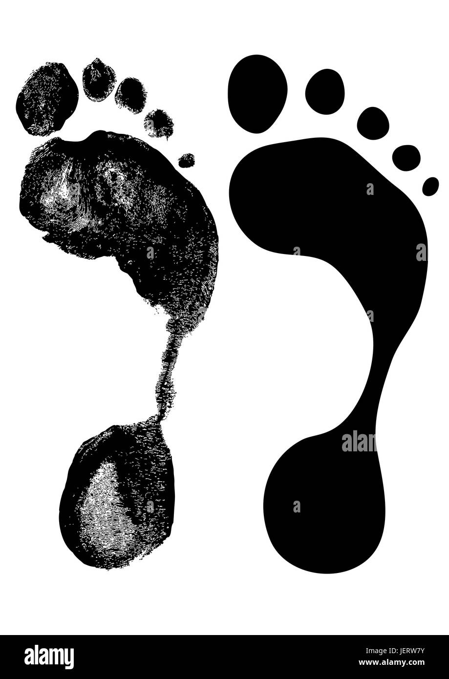 finger, steps, step, foot, mark, abstract, track, footmark, footprint, vector, Stock Vector