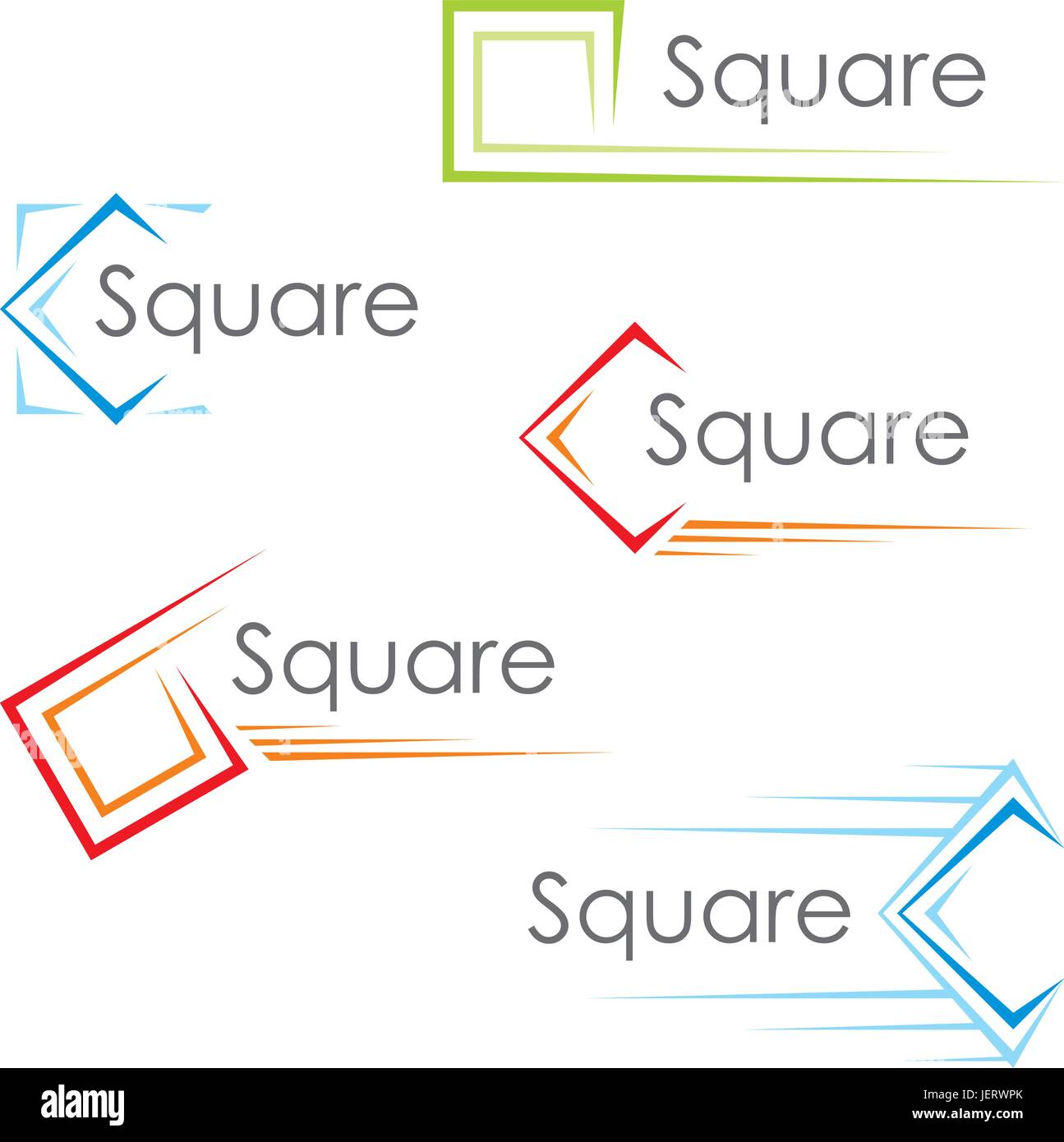 Square perspective logos hi-res stock photography and images - Alamy