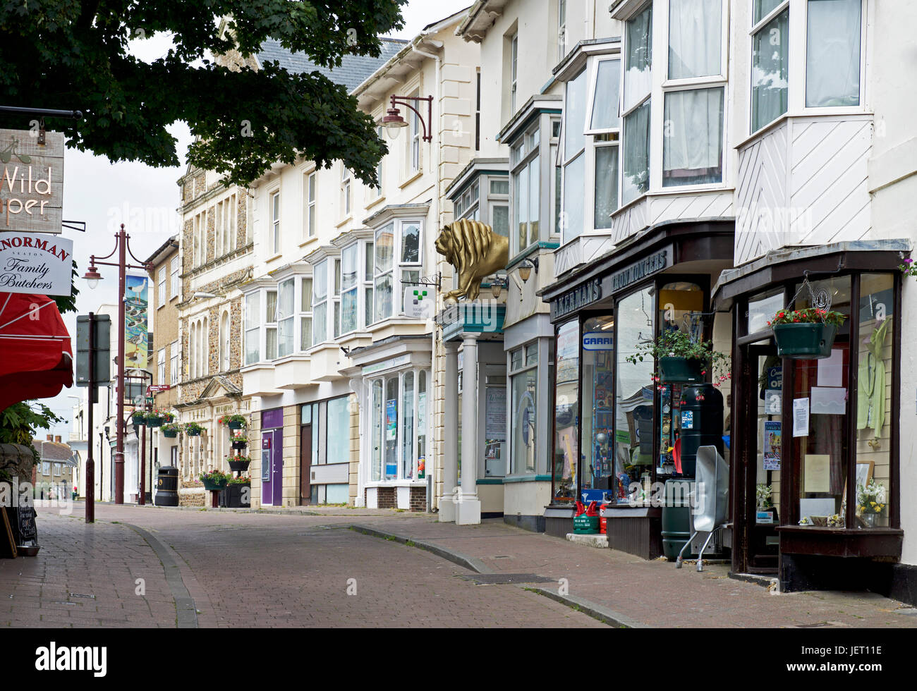 Street in Seaton, Devon, England UK Stock Photo Alamy
