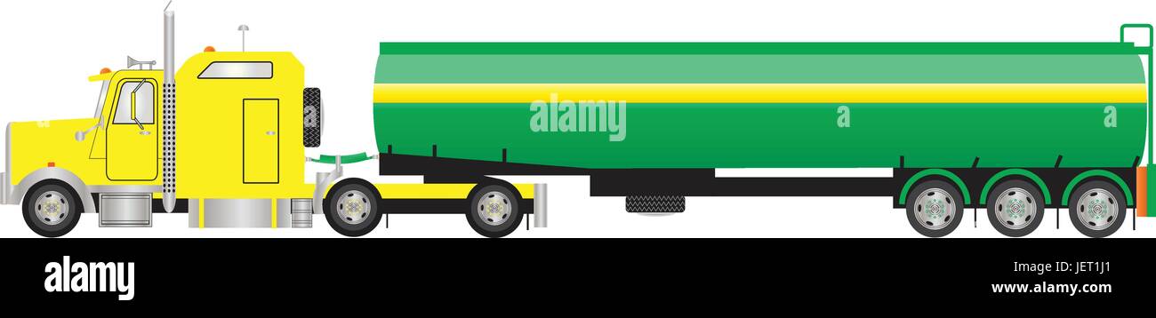 Bulk tanker lorry truck motorway Stock Vector Images - Alamy