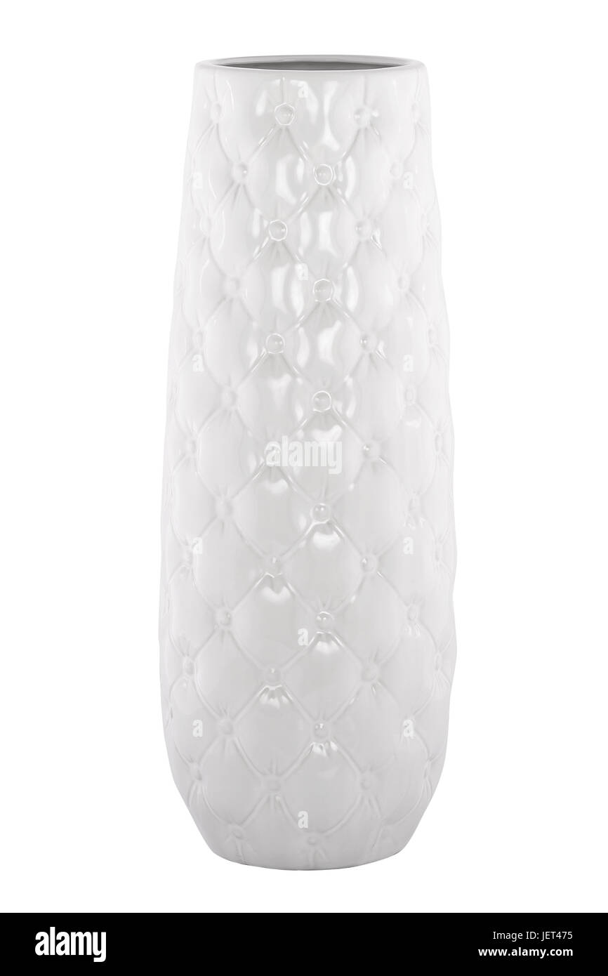 Beautiful ceramic vase on white background Stock Photo - Alamy