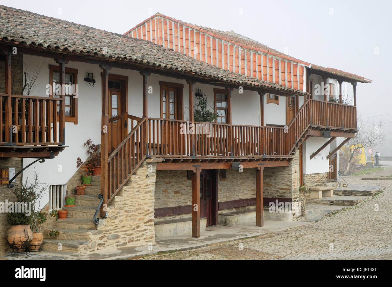 A traditional house in Gimonde. Trás-os-Montes, Portugal Stock Photo