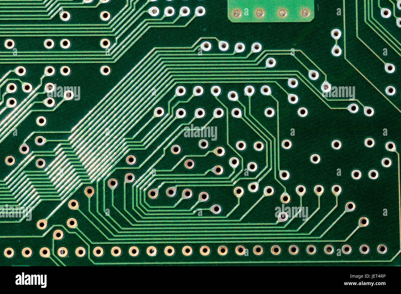 Electronic circuits of a computer Stock Photo