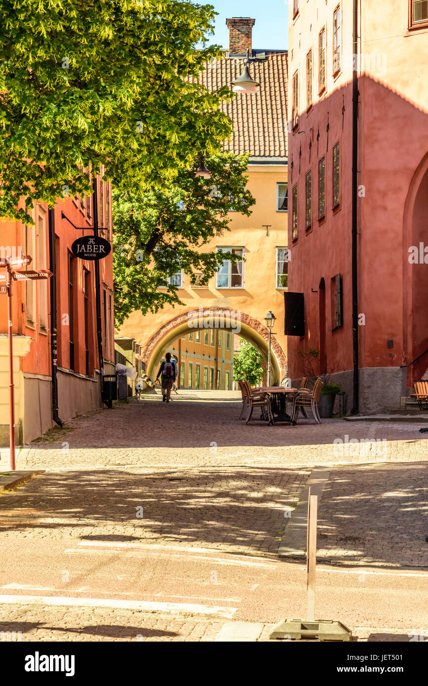 Views around the Cathedralarea of Uppsala Stock Photo