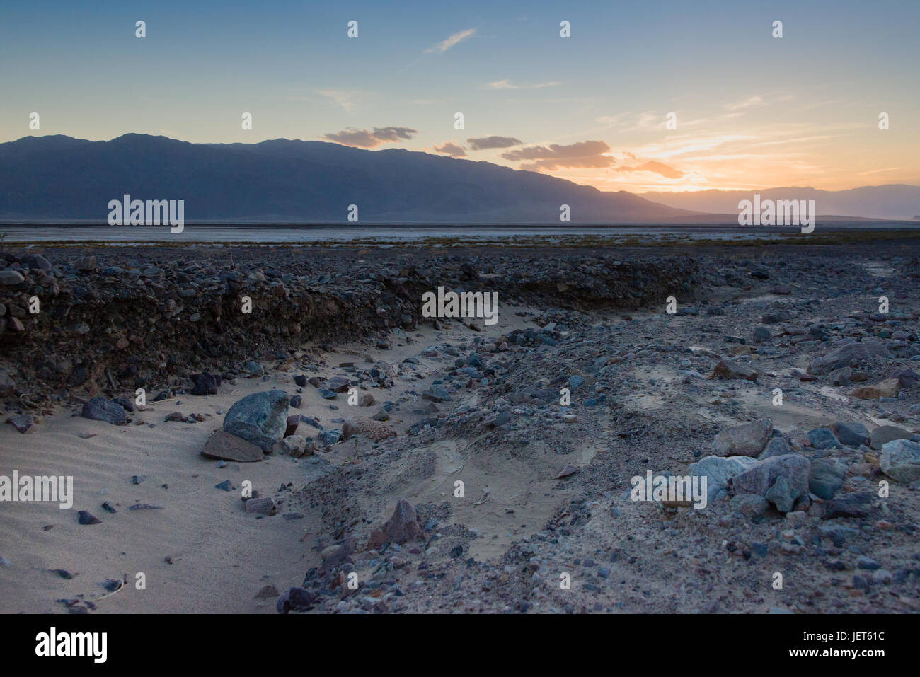 Sunset in Death Valley National Park Stock Photo