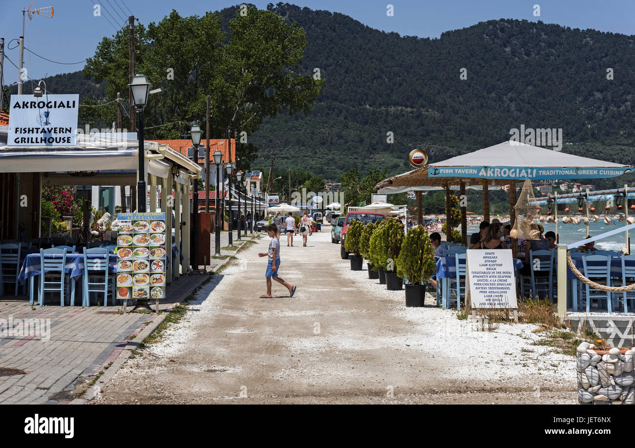 Golden Beach, Thassos Stock Photo Alamy