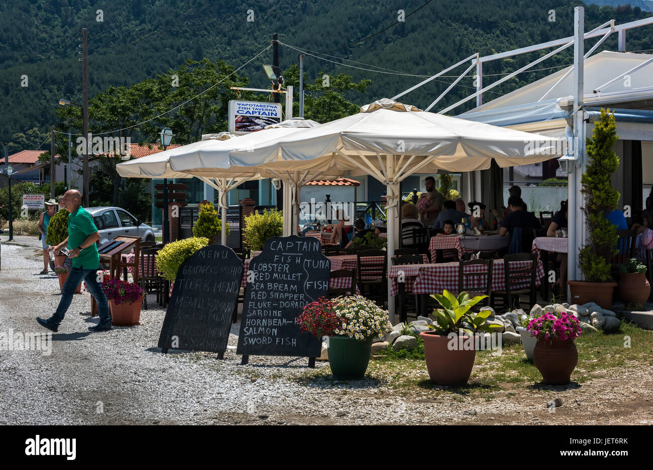 Golden Beach, Thassos Stock Photo Alamy