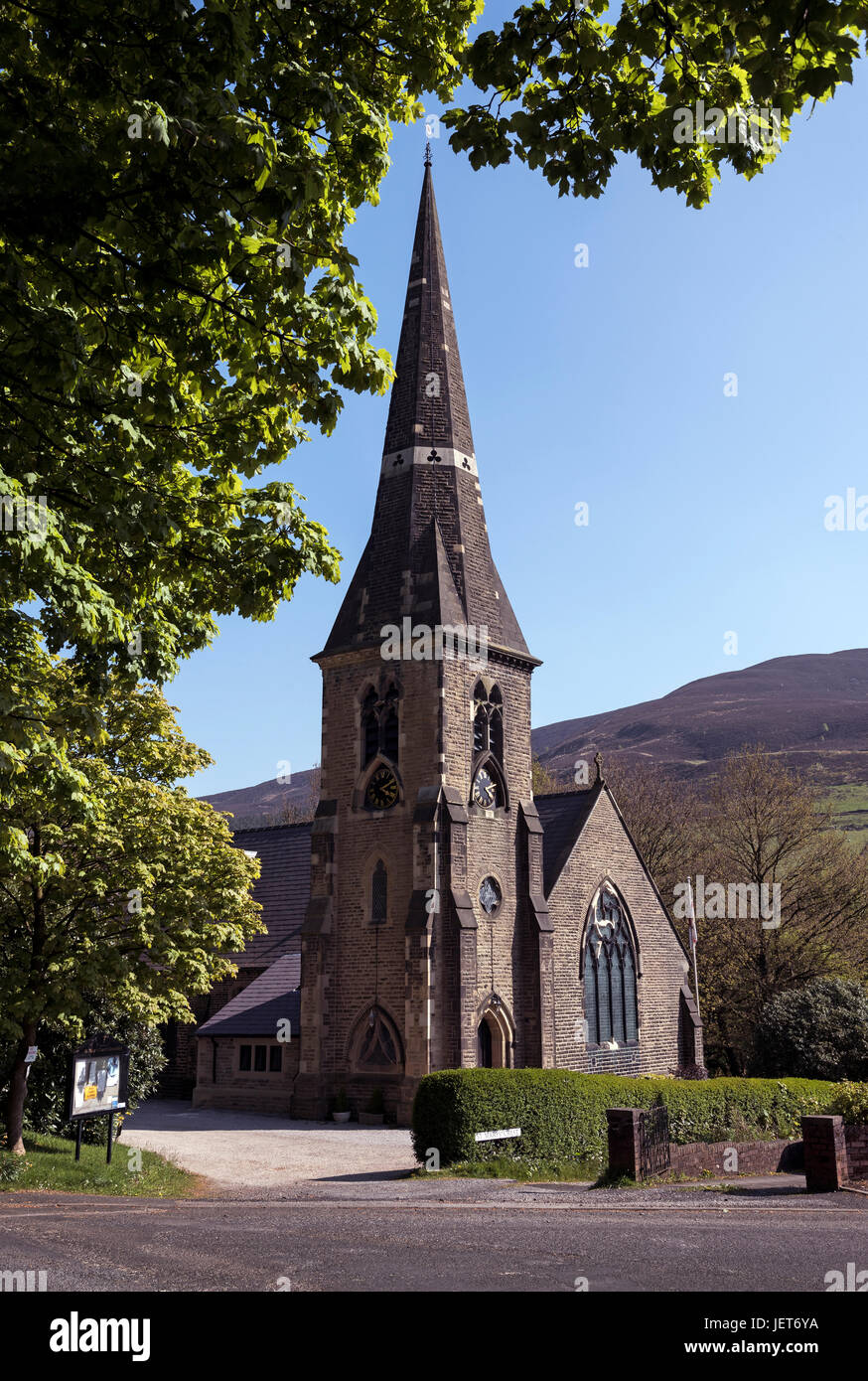 St. Mary's Church, Greenfield Oldham Stock Photo Alamy