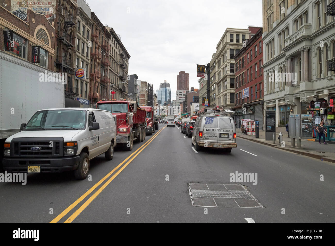 looking east along canal street at junction with broadway New York City ...