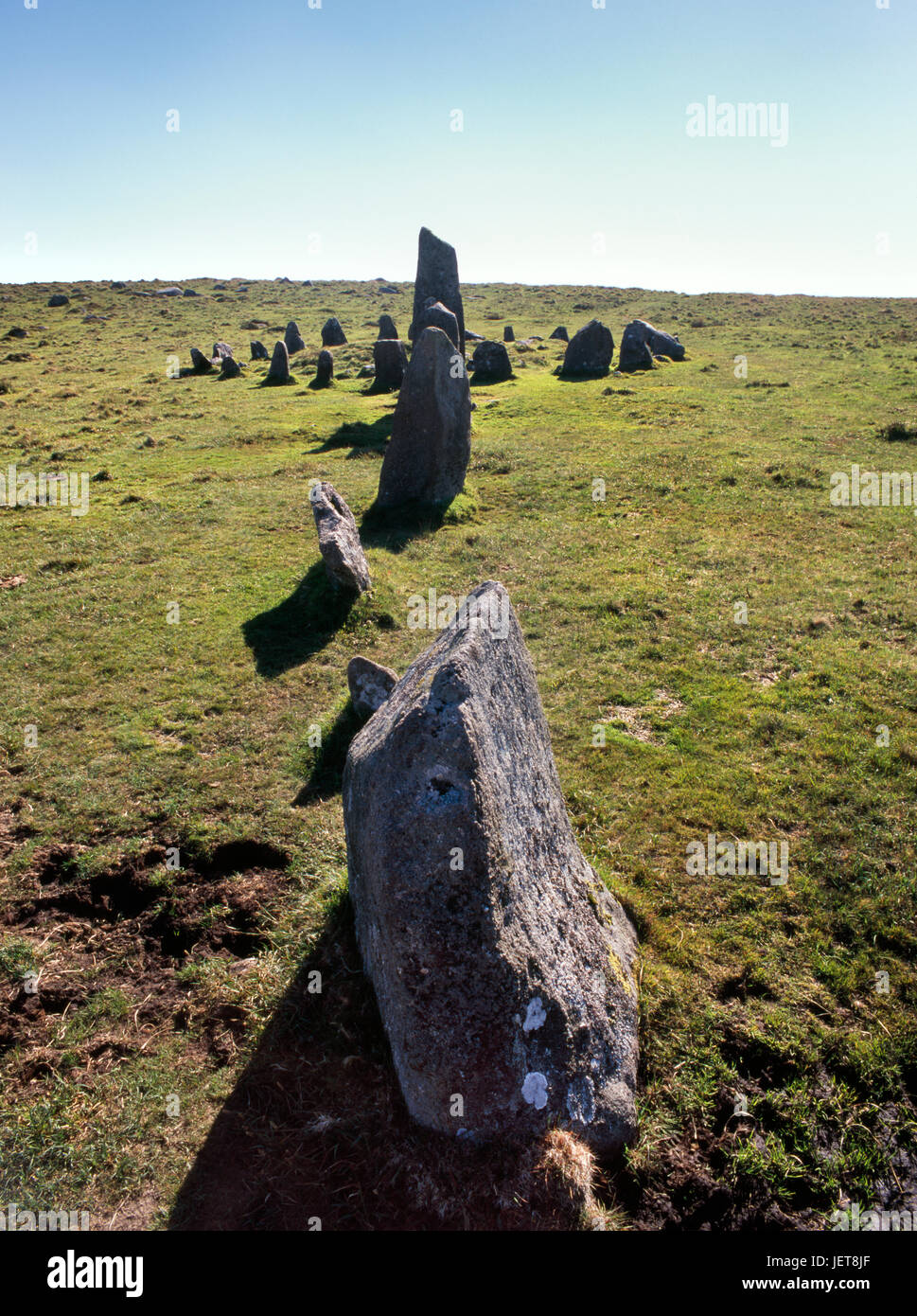 Down tor stone circle hi-res stock photography and images - Alamy