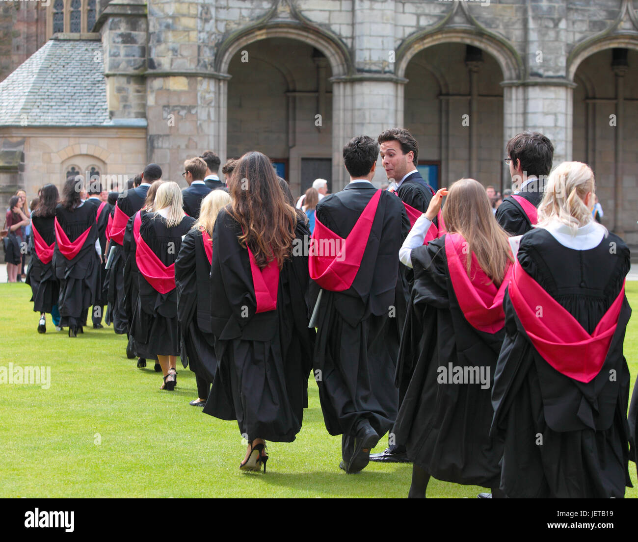 St Andrews Students,celebrate Graduation day,2017 Stock Photo - Alamy