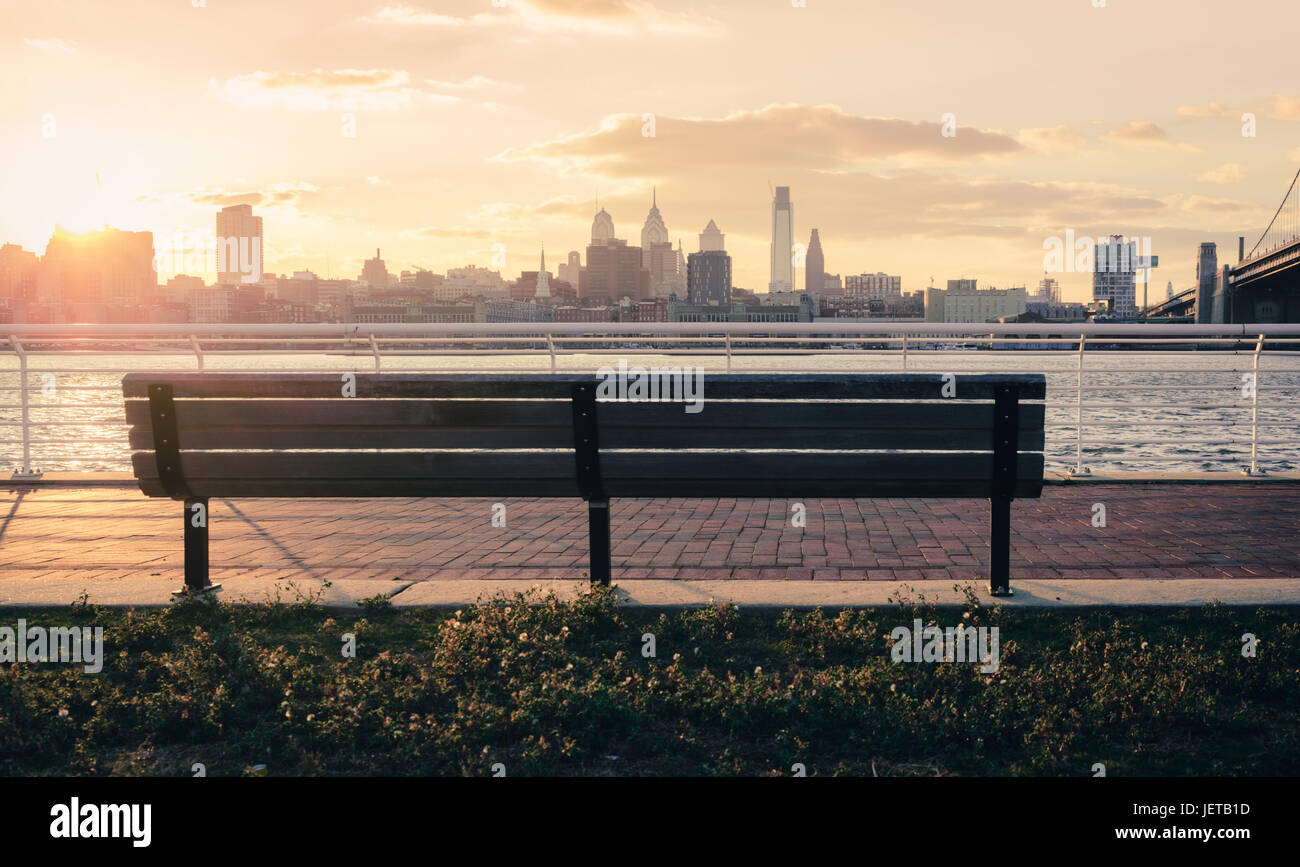 Philadelphia city skyline Stock Photo
