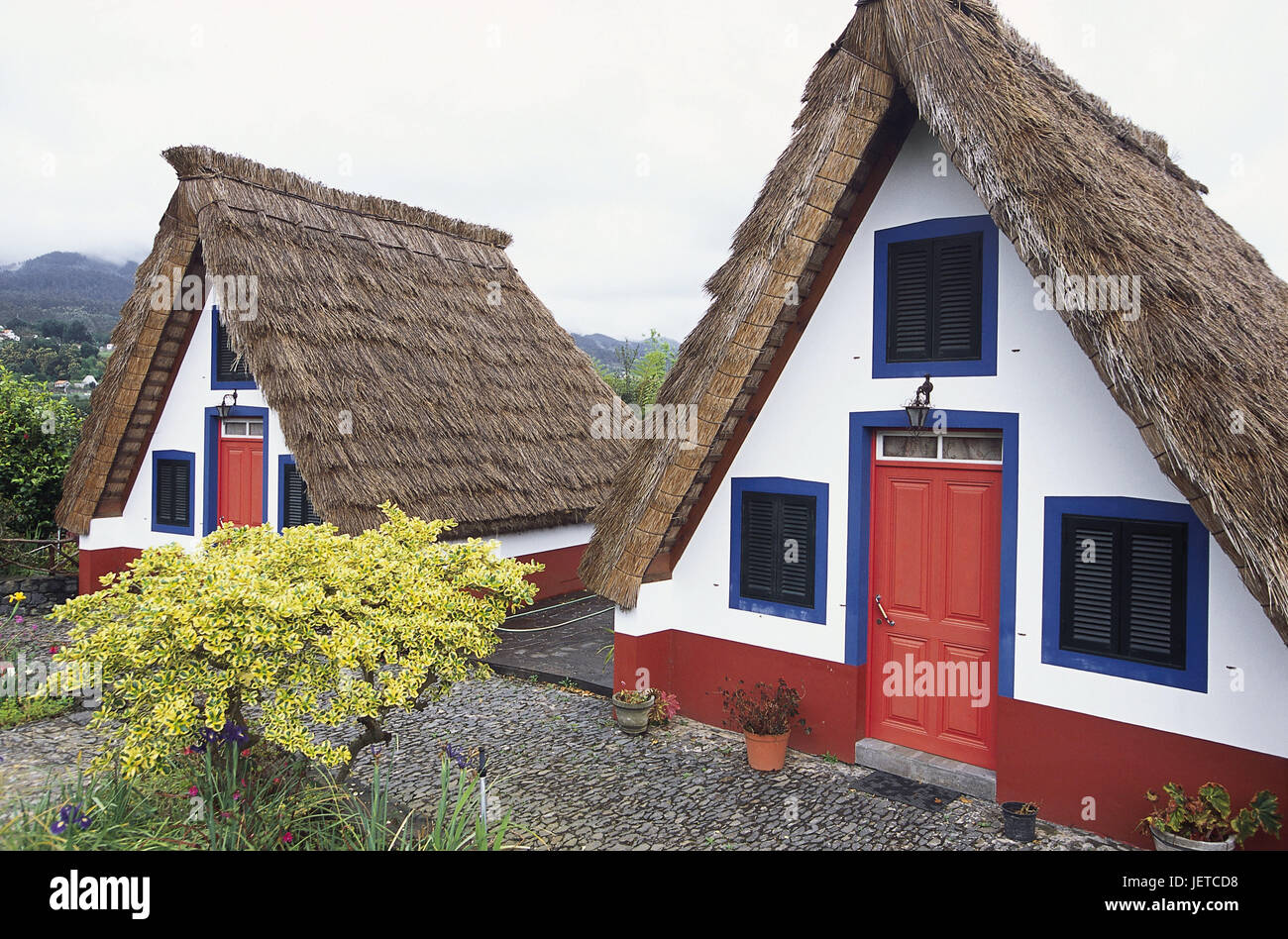 Portugal, island Madeira, Santana, Casa de Colmo, garden, residential