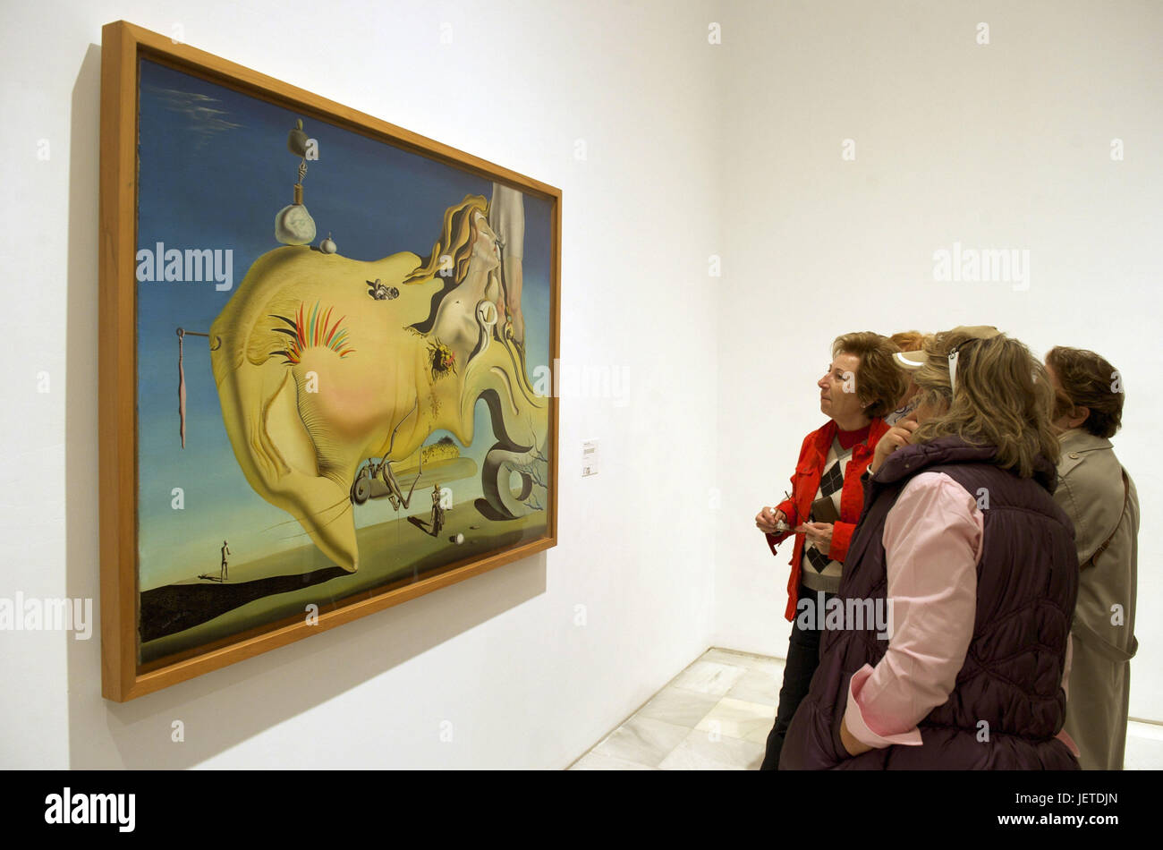 Spain, Madrid, national museum, picture of Salvador Dali Stock Photo - Alamy