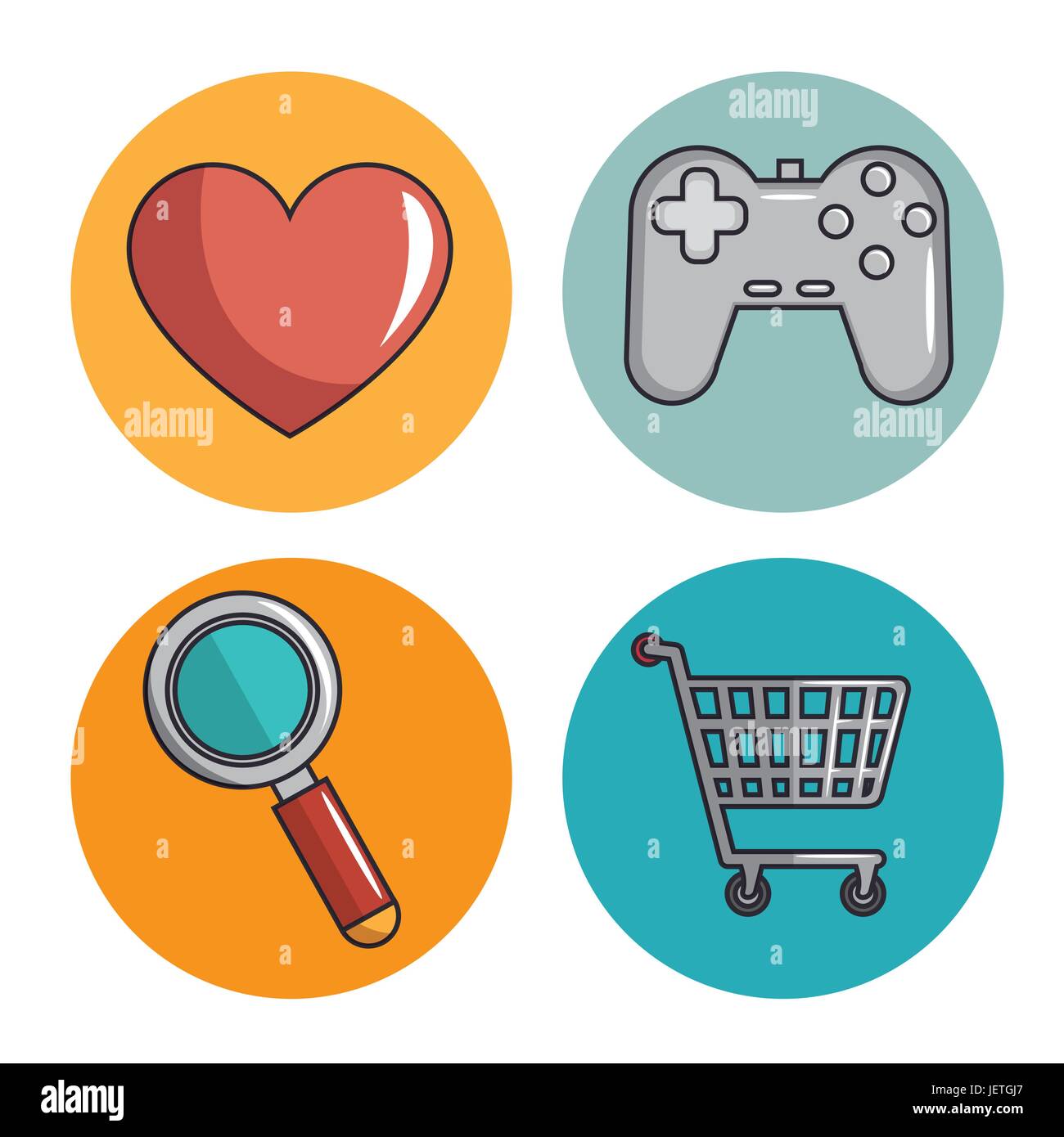 social media icons set Stock Vector Image & Art - Alamy