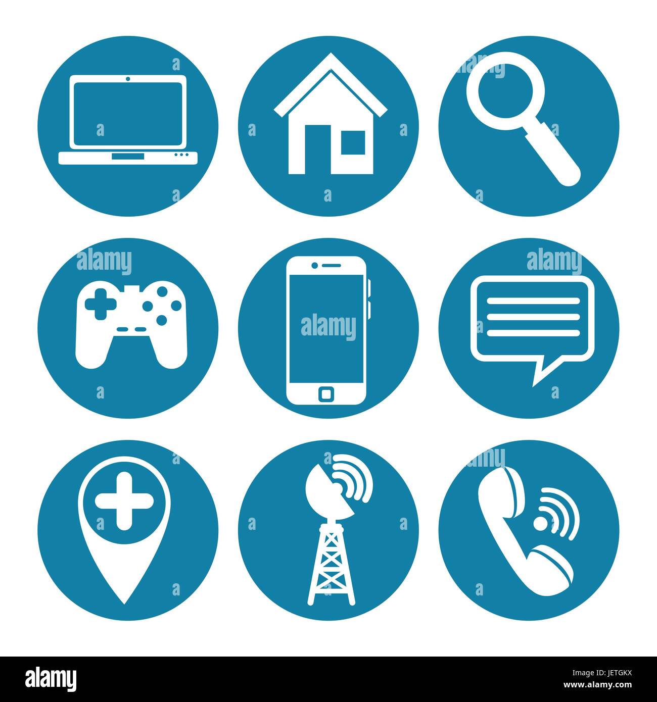 social media icons set Stock Vector Image & Art - Alamy