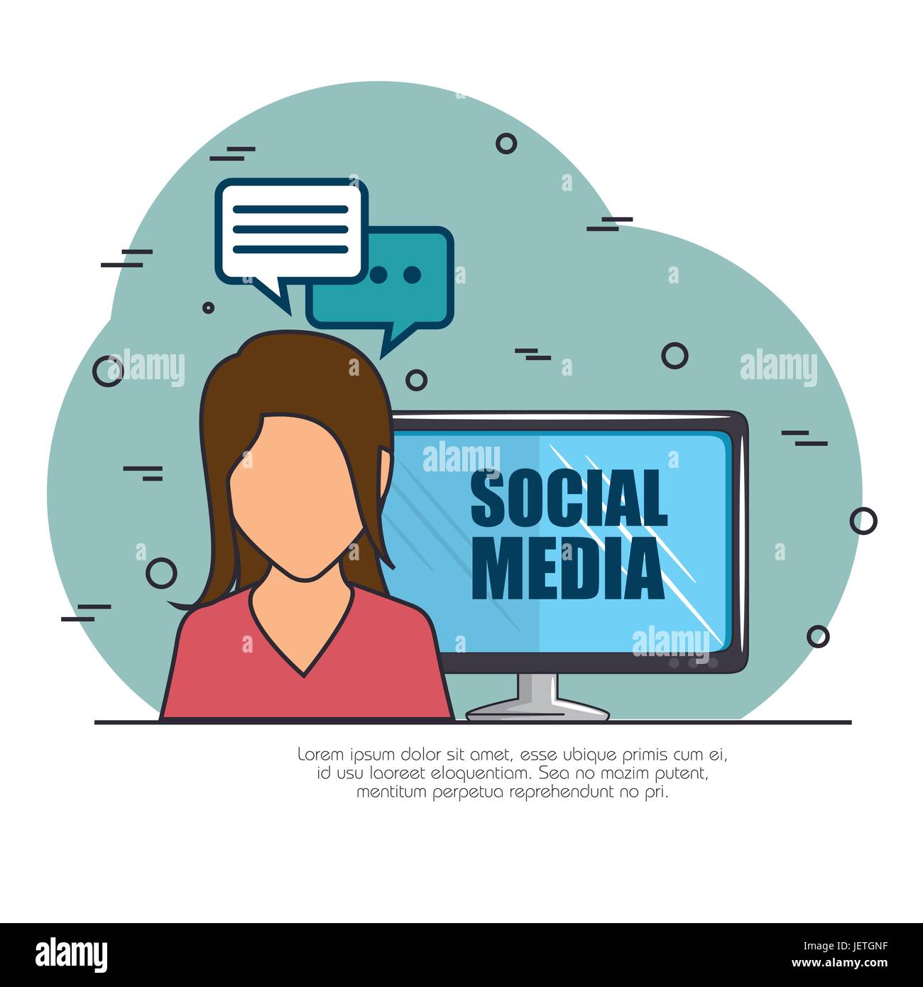 social media network concept Stock Vector Image & Art - Alamy