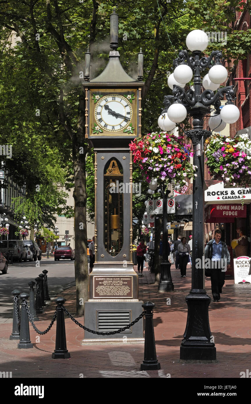 Vancouver Steam Clock in Gastown Stock Photo Alamy