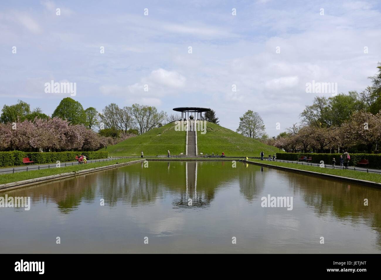 Otto Lilienthal Park and monument in Berlin usage worldwide Stock