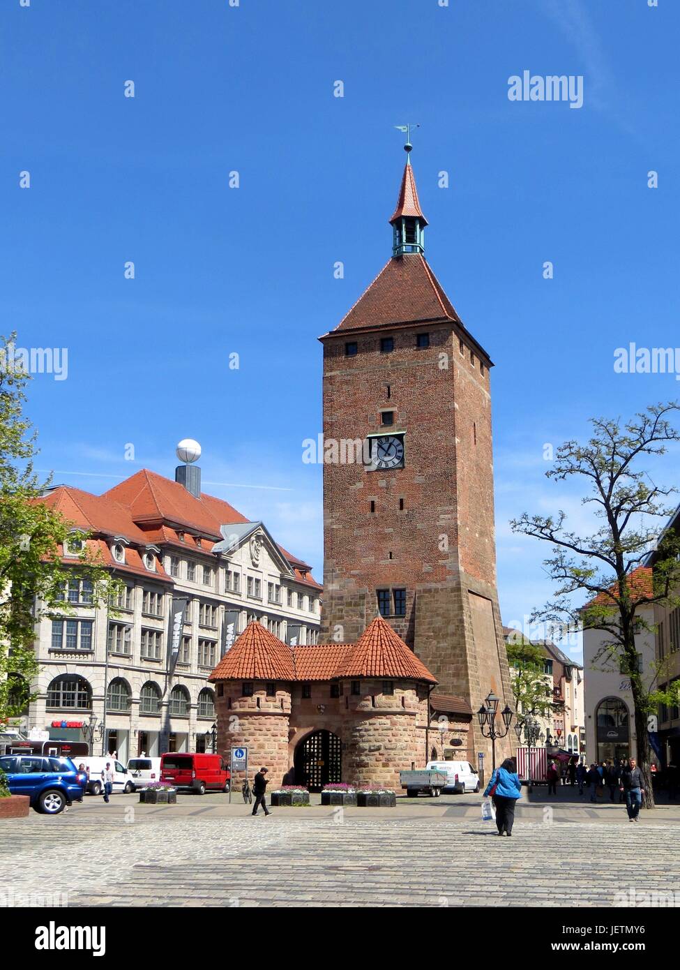 Nuernberg White Tower usage worldwide Stock Photo Alamy