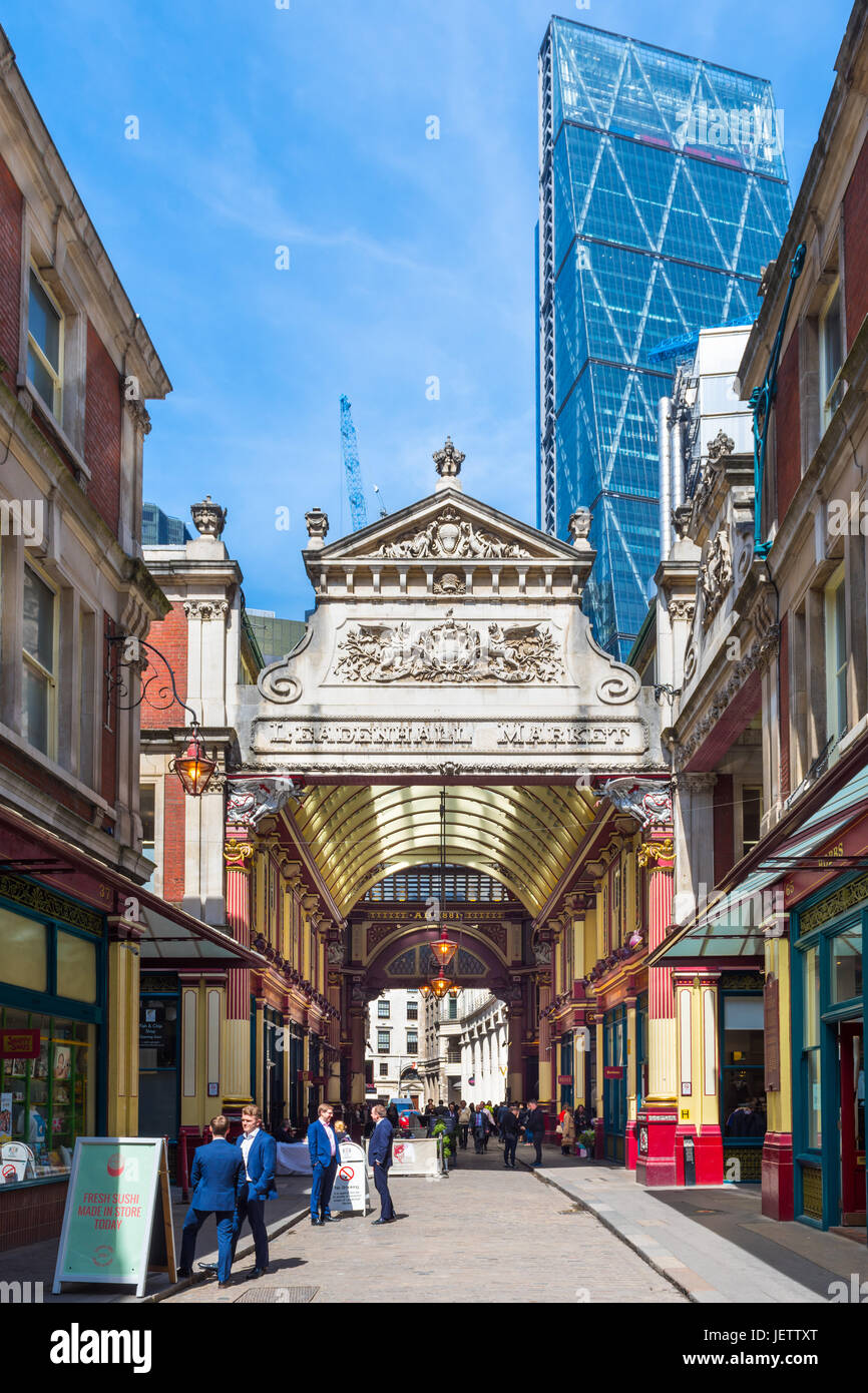 North Entrance, Leadenhall Market, London, UK Stock Photo