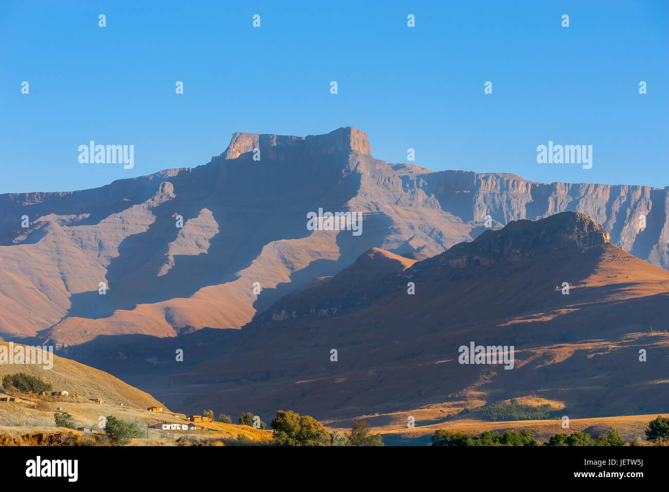 Drakensberg Mountain Range Stock Photo