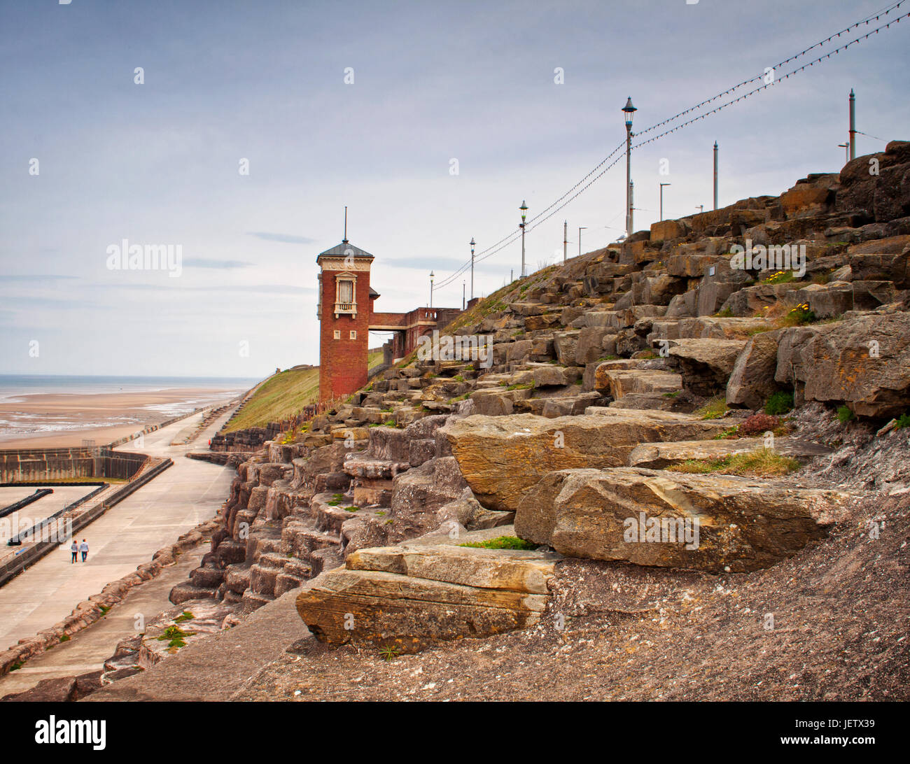 Blackpool's North Shore at Uncle Tom's Cabin Stock Photo