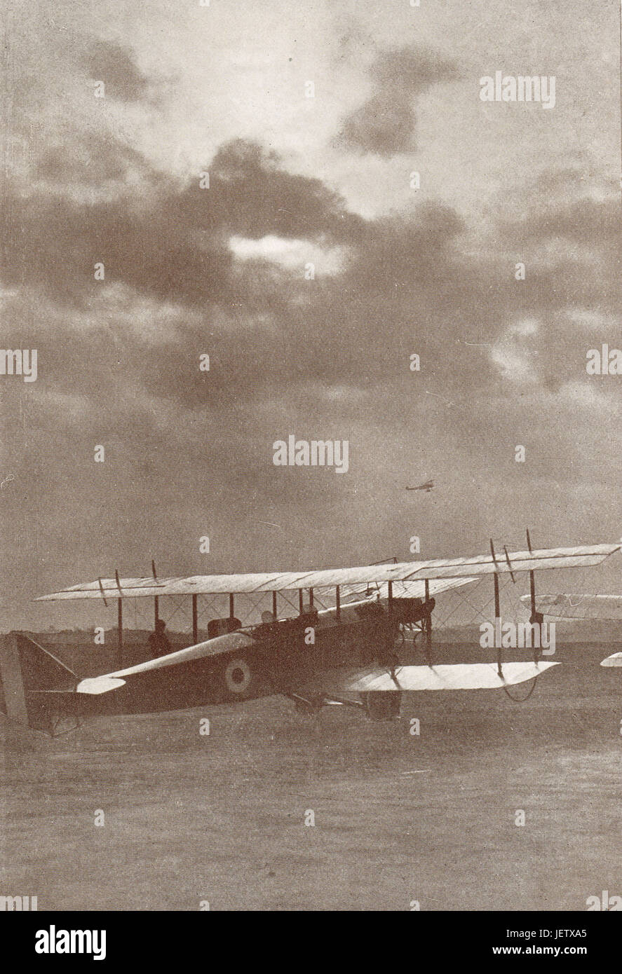 Royal Flying Corps centre, 1916 Stock Photo