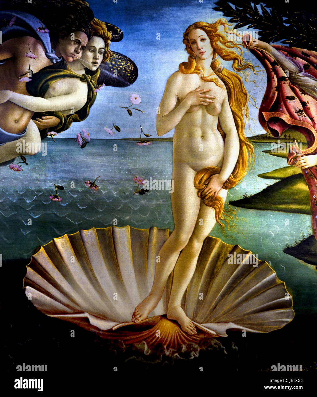 The Birt of Venus 1485 Sandro Botticelli  ( Alessandro di Mariano Filipepi ) 1445-1510 Florence Italian painter Florentine school Early Renaissance. Stock Photo