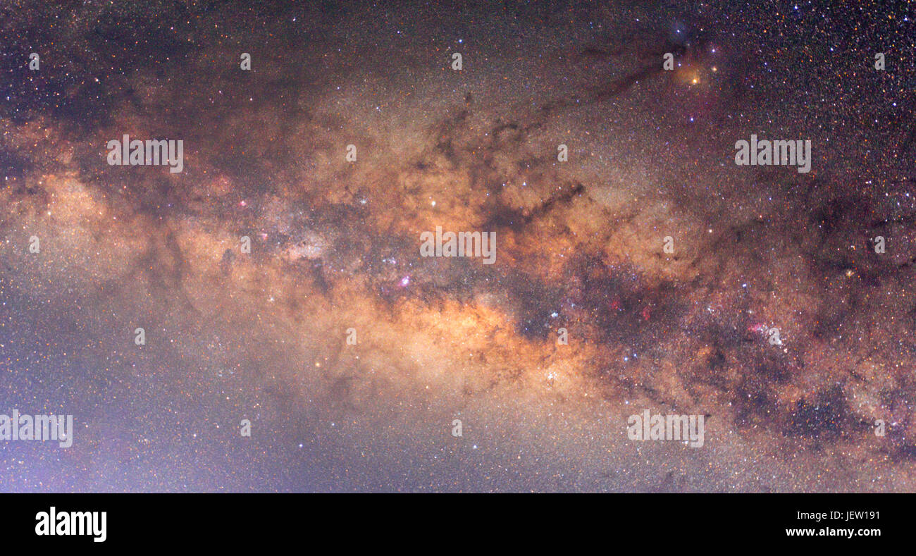 Clearly milky way on night sky Stock Photo - Alamy