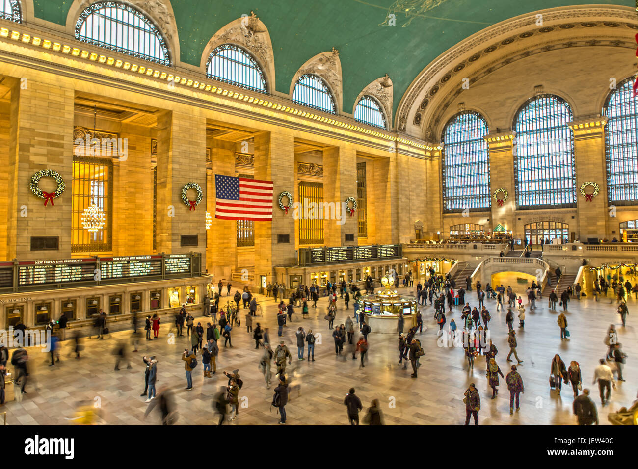 Rush Hour in the Grand Central Station in New York Stock Photo