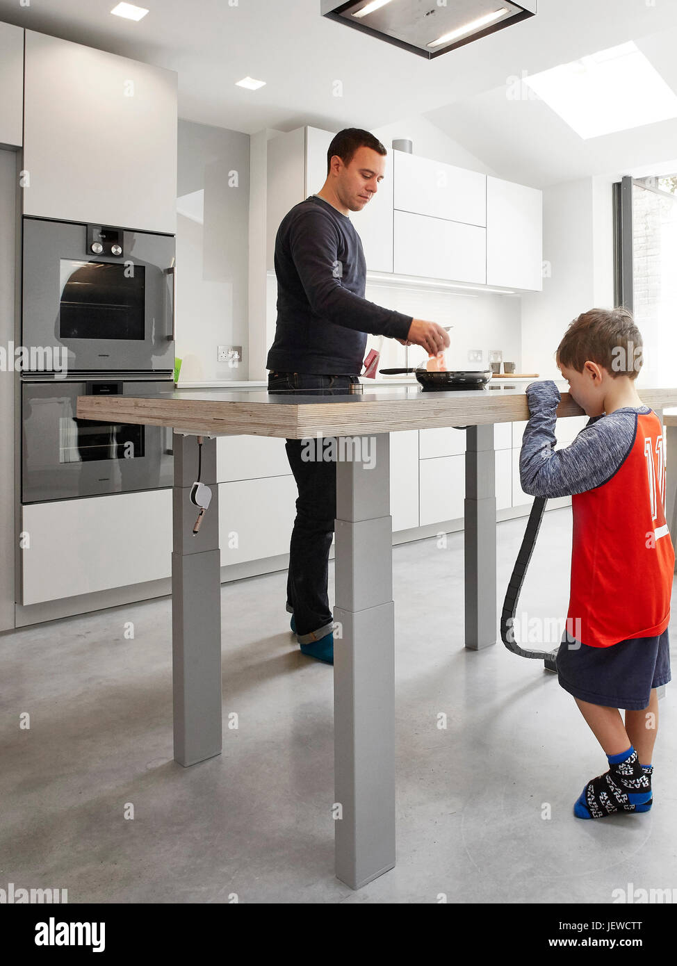 Kitchen Un Use Adjustable Height Work Top The Slide Return