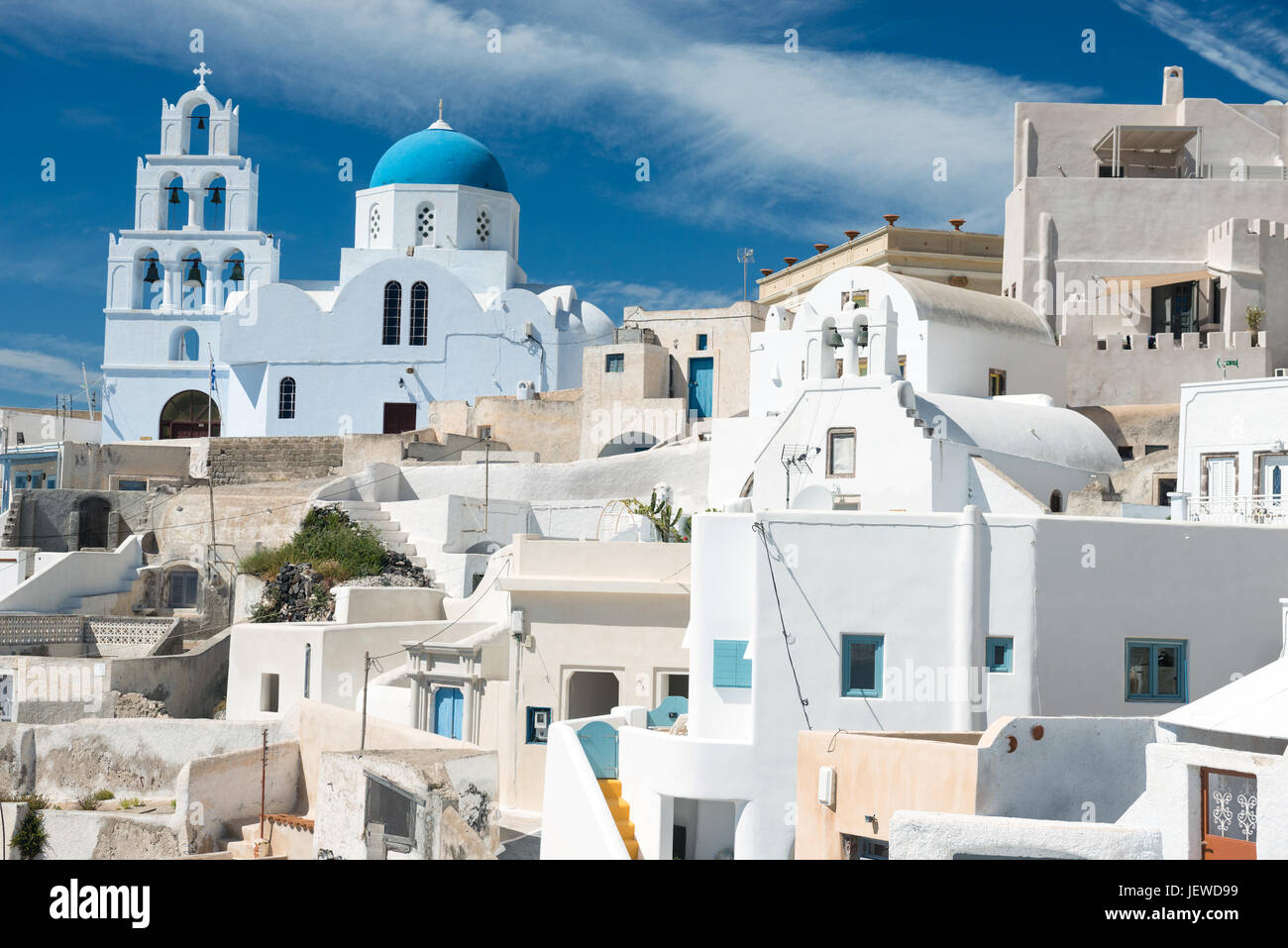 Pyrgos village santorini sunset hi-res stock photography and images - Alamy