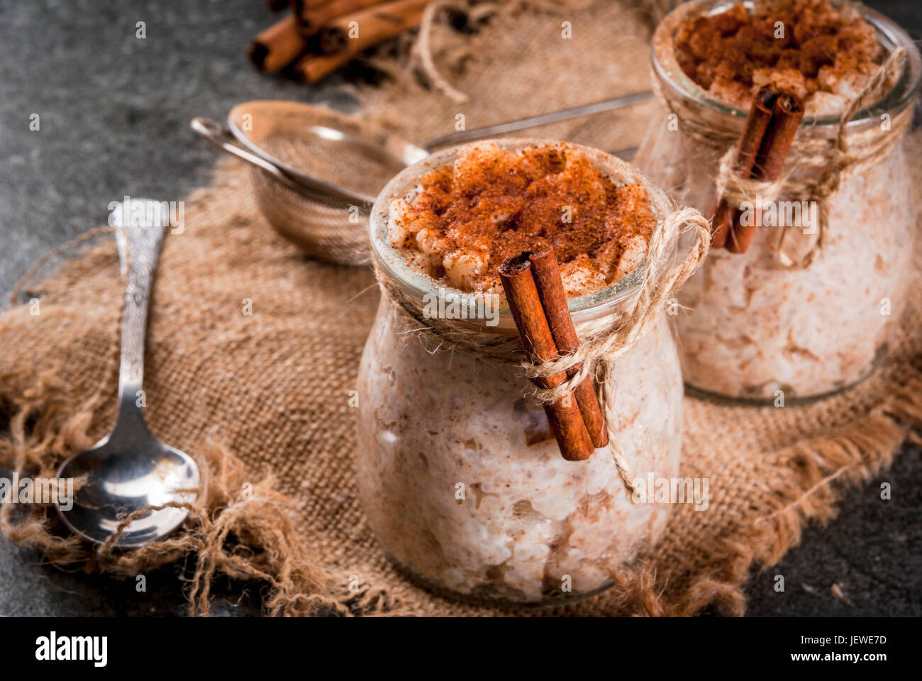 Spanish, South American, Mexican dessert. Sweet porridge, rice pudding