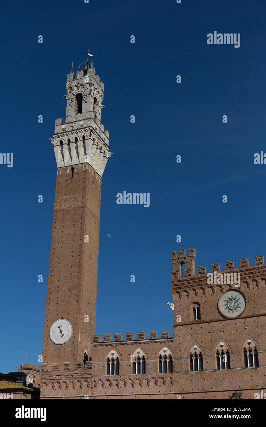 Torre del Mangia, Siena Tuscany Italy Stock Photo