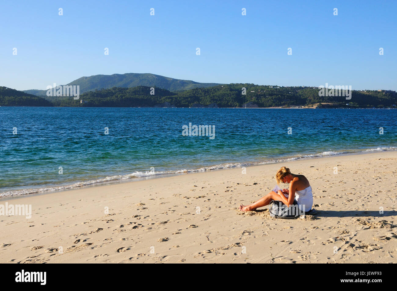 Tróia beach. Setúbal, Portugal Stock Photo