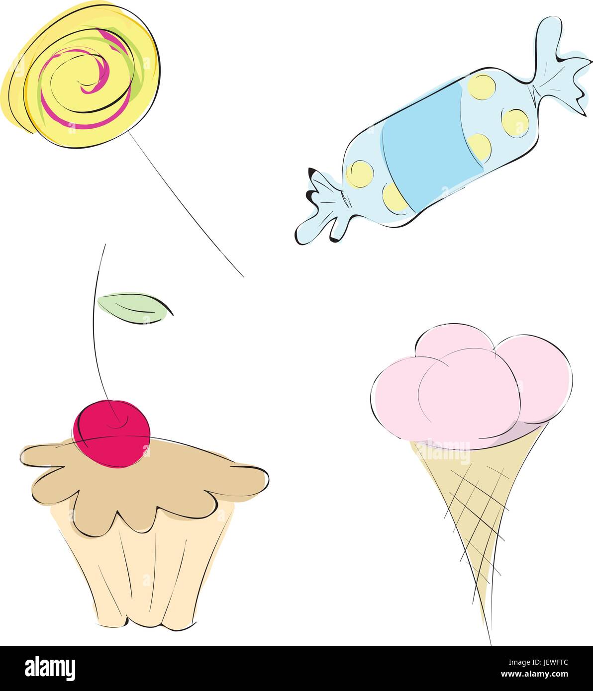 Cake pie cakes candy Stock Vector Images - Alamy